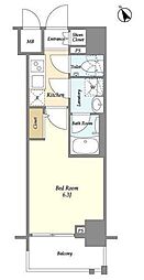 ディームス品川南 3階1Kの間取り