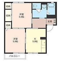 ドミールＺＡＭＡ 00203 ｜ 神奈川県厚木市金田440-2（賃貸アパート2K・2階・43.00㎡） その2