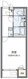 クレイノソブレクエスタ 1階1Kの間取り