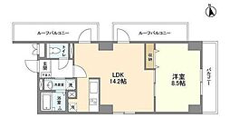 シャルム東陽 1LDKの間取図画像