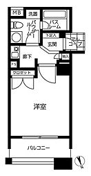 サンクタス吉祥寺ハートランド 1Kの間取図画像