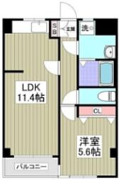 セレスト 1LDKの間取図画像