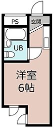 ルネ堀川 ワンルームの間取図画像