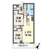 シモン　ミソノ　イースト 00403 ｜ 埼玉県さいたま市緑区美園４丁目10-1、2（賃貸マンション2LDK・4階・67.80㎡） その2