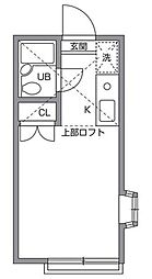 ビルデンス狛江A ワンルームの間取図画像