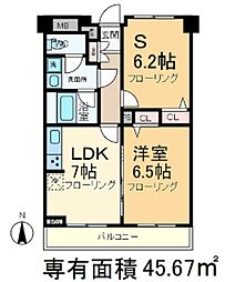 プリムヴェール西尾久メゾンA 1階1SDKの間取り