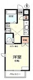 グランデ・オルソ 1Kの間取図画像