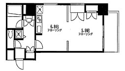 ペレネAi 5階1DKの間取り
