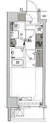 河合第一アパート 1Kの間取図画像