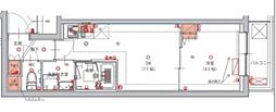 ハーモニーレジデンス東京南砂パークサイド 1DKの間取図画像