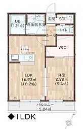 ＫＥＹＡＫＩ 1階1LDKの間取り