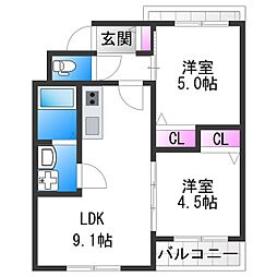 セレニティ加美南B棟 2階