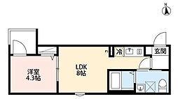 robot home お花茶屋K 1LDKの間取図画像
