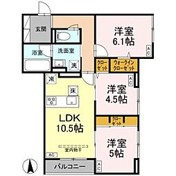 グランドゥール・ショコラ 3LDKの間取図画像