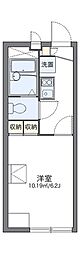 レオパレスＩ ＲＯＯＭ 2階1Kの間取り