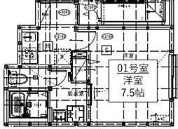エラン海老名～そよ風のフィオーレ～ 1Kの間取図画像
