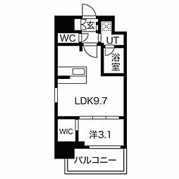 SOLTERRACEOSAKAEASTGATE 1LDKの間取図画像
