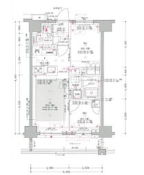 オープンレジデンシア新宿ザ・ハウス 2LDKの間取図画像