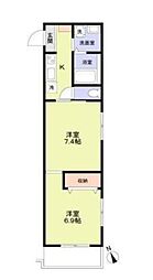 ステラ目白台 3階2Kの間取り