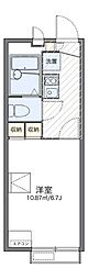 レオパレスＫ＆Ｈ(41985) 2階1Kの間取り