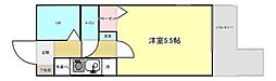 WestLagoon霞ヶ丘 1Kの間取図画像