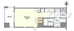 COMFORIA大山 ワンルームの間取図画像