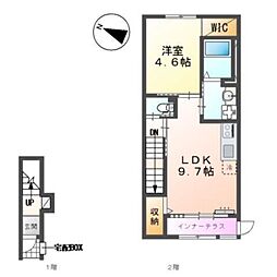GRANDIR 1LDKの間取図画像