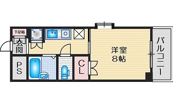 ラファイン江坂 ｜大阪府吹田市江坂町２丁目(賃貸マンション1K・4階・26.00㎡)の写真 その2