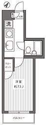 ネオハウス日吉 1Kの間取図画像