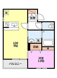 間取図画像 1LDK