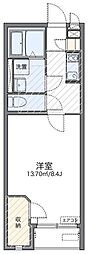 レオネクストFigaro 1階1Kの間取り