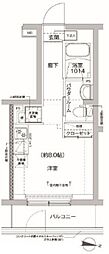 リルシア方南町2 ワンルームの間取図画像