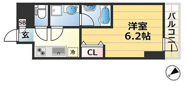 神戸国香通Futur ｜兵庫県神戸市中央区国香通４丁目(賃貸マンション1K・5階・20.46㎡)の写真 その2