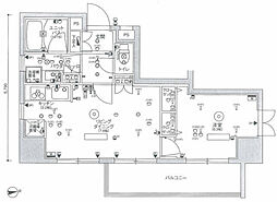 SKYCOURT上野稲荷町 1LDKの間取図画像