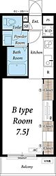 リブリ・くらしな 1Kの間取図画像