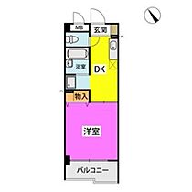 リファインドＹＭ 404 ｜ 福岡県福岡市南区大楠１丁目4-8（賃貸マンション1DK・4階・27.20㎡） その2