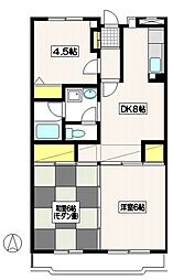イトーピラ向ヶ丘壱番館 3DKの間取図画像