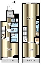 オーキッドレジデンス蔵前2 2LDKの間取図画像