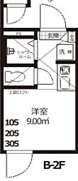 スマイエ北新宿 ワンルームの間取図画像