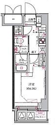 リブシティ横濱関内 1Kの間取図画像
