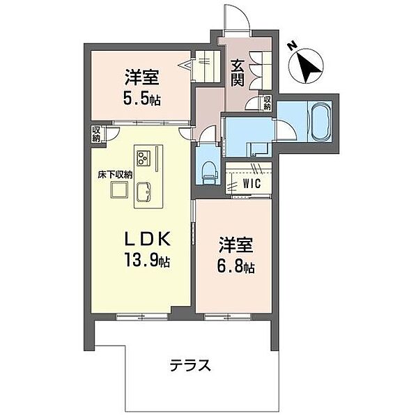 スリジエ大森東 00102｜東京都大田区大森東４丁目(賃貸マンション2LDK・1階・62.25㎡)の写真 その2