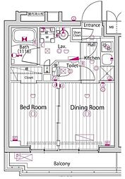 ガーラ練馬グランドステージ 1DKの間取図画像