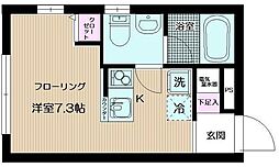 コローナ赤羽 ワンルームの間取図画像