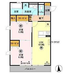 間取図画像 2LDK