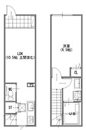 MOK-TERRACE HACHIOJI 1LDKの間取図画像