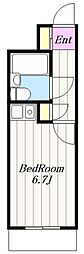 ライオンズマンション海老名 ワンルームの間取図画像