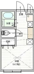 フォレストハウス船橋 1SKの間取図画像