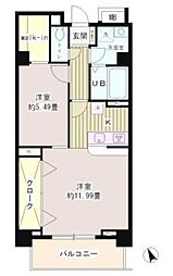 麹町MCM 6階ワンルームの間取り