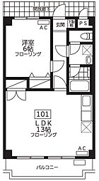 レグルス 1LDKの間取図画像