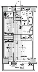 メイクスアート五反野 2LDKの間取図画像